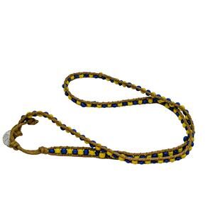 Calypso Studios Yellow & Blue Bead Wrap Bracelet